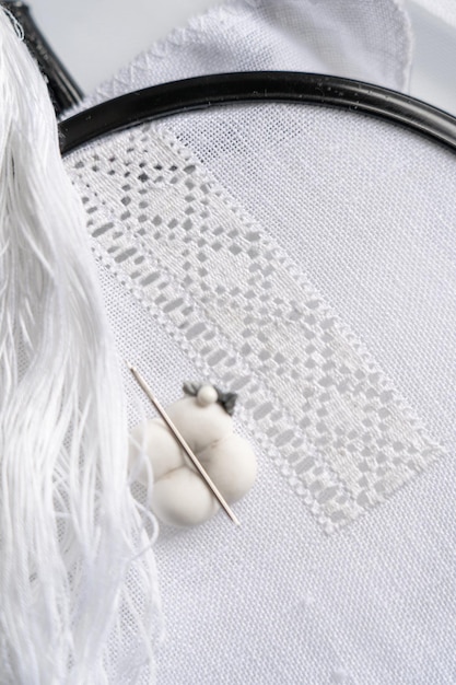 haft na materiale — wizualizacja